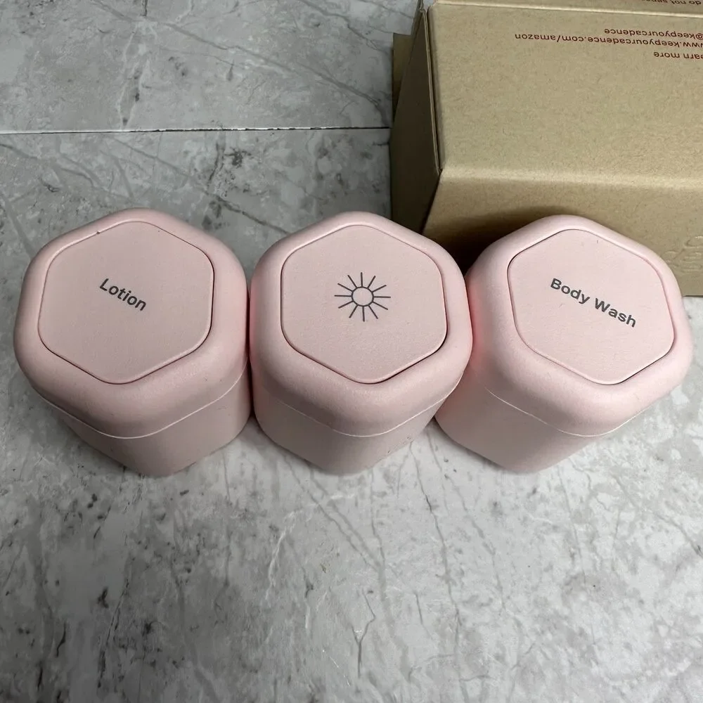 Cadence Travel Capsule Bodycare Set Petal Pink Set of 3 NEW $72